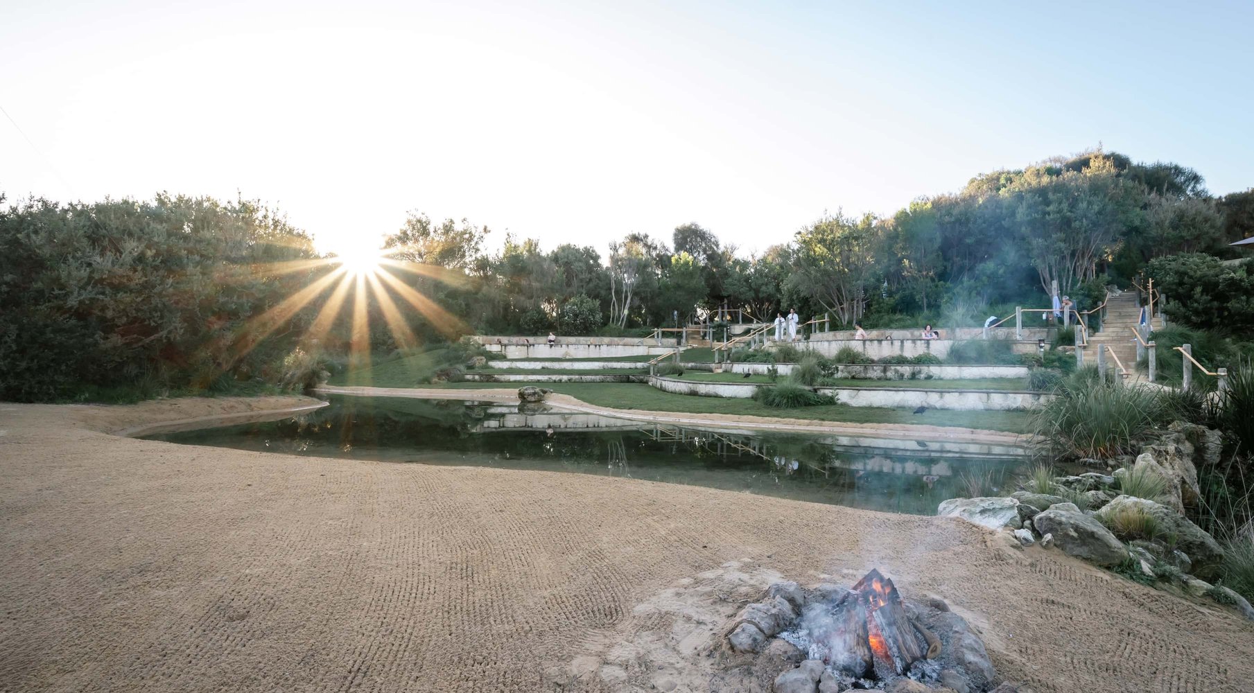 A wide shot of the Amphitheatre