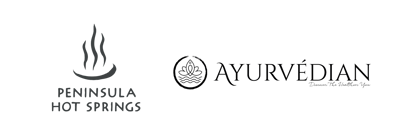 Peninsula Hot Springs and Ayurvedian Logos