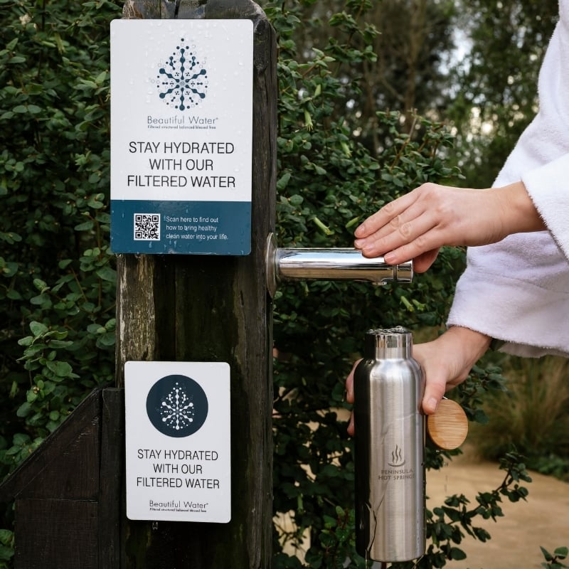 A drinking station with Beautiful Water