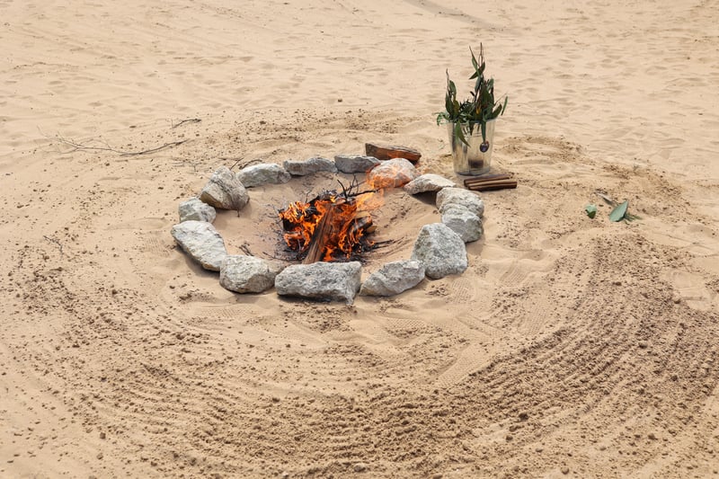 A fire in the cultural meeting space