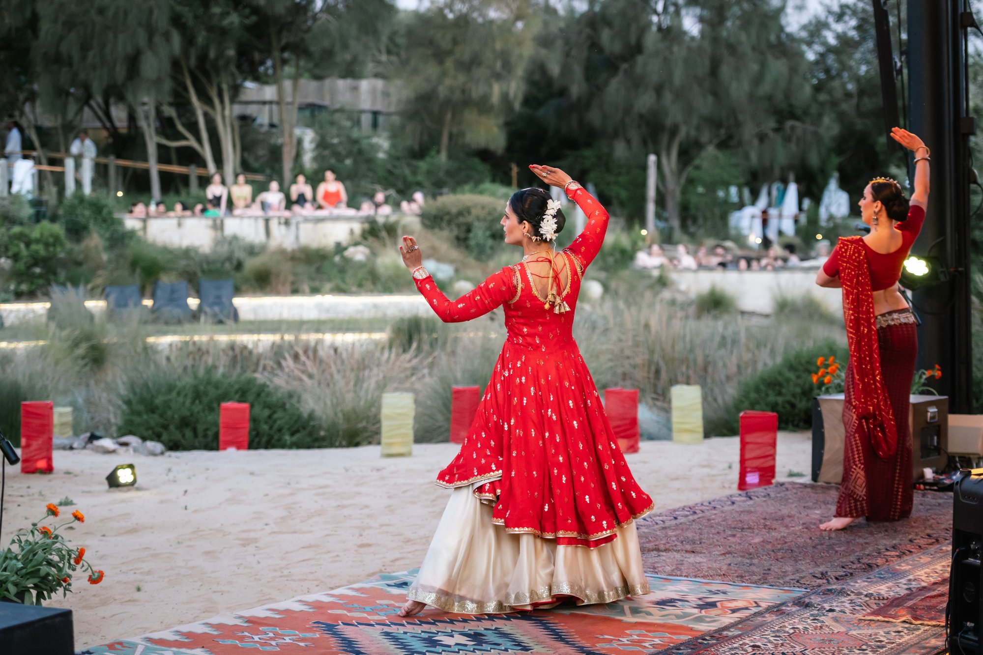 A Diwali performance on the Amphitheatre stage