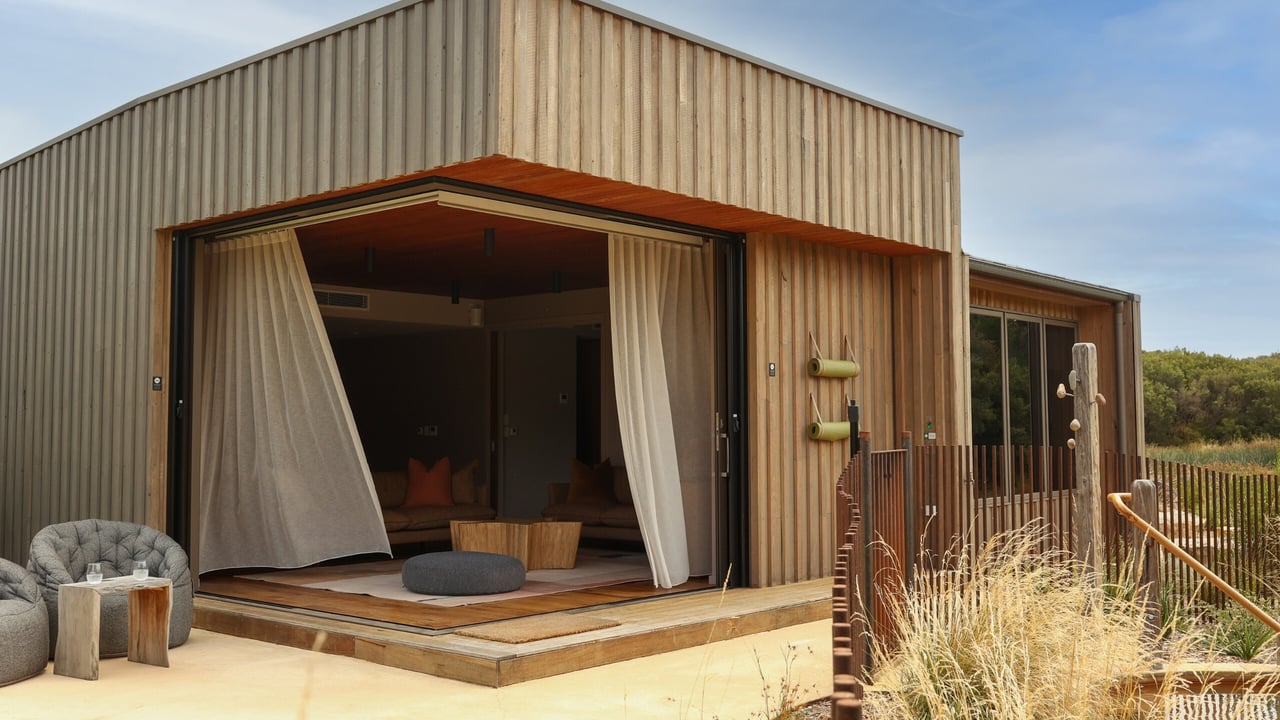 The outside of an Eco Lodge