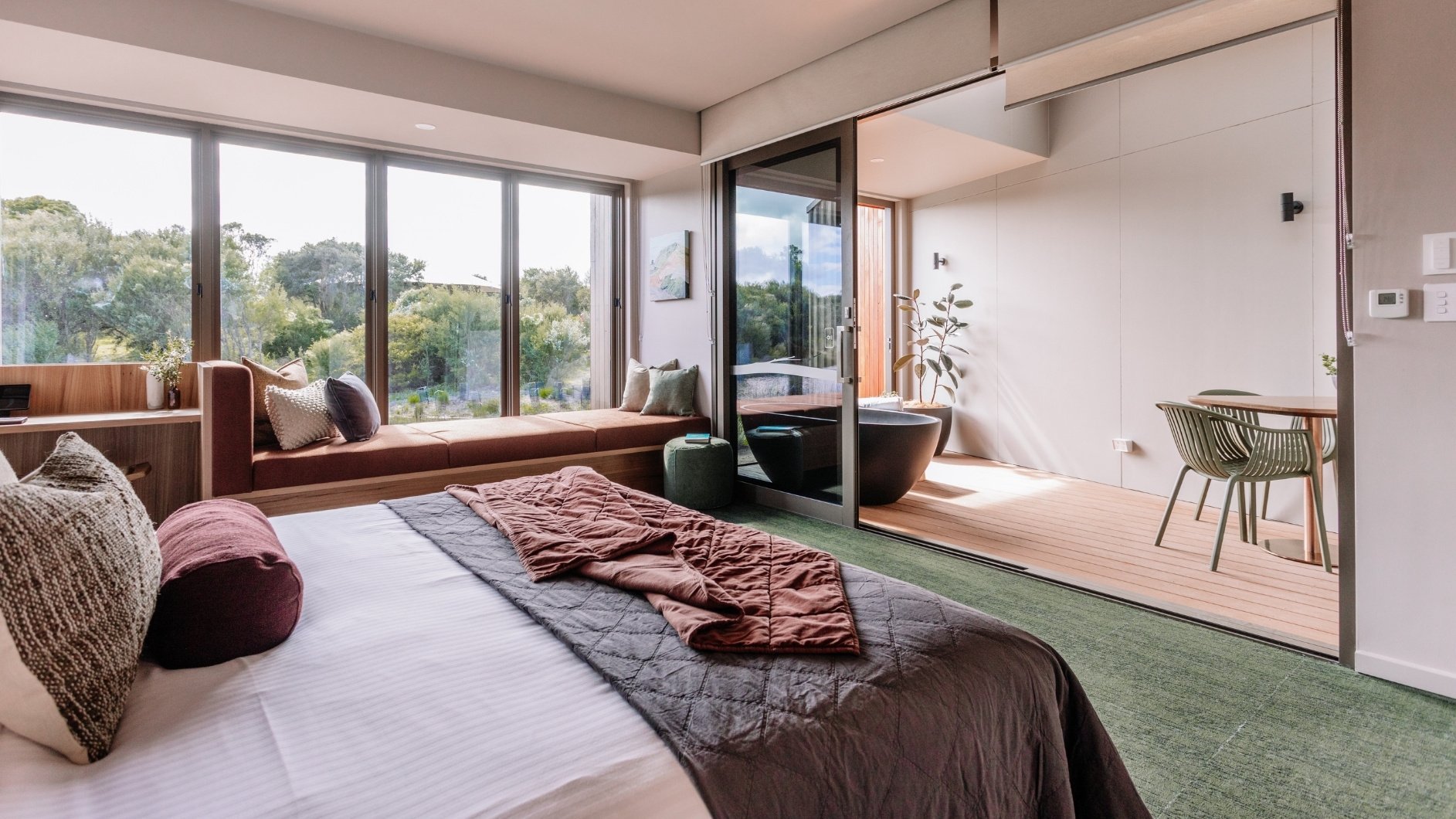 The interior of the Springs room