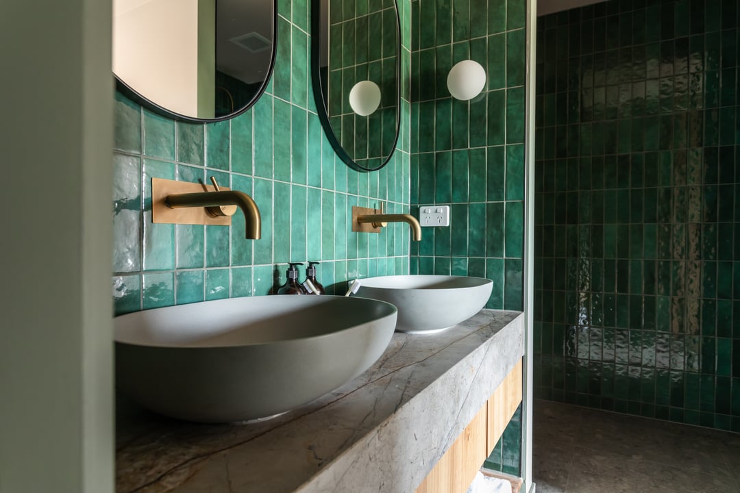 The ensuite bathroom in the Springs Room