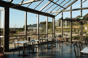 The inside of the Glasshouse