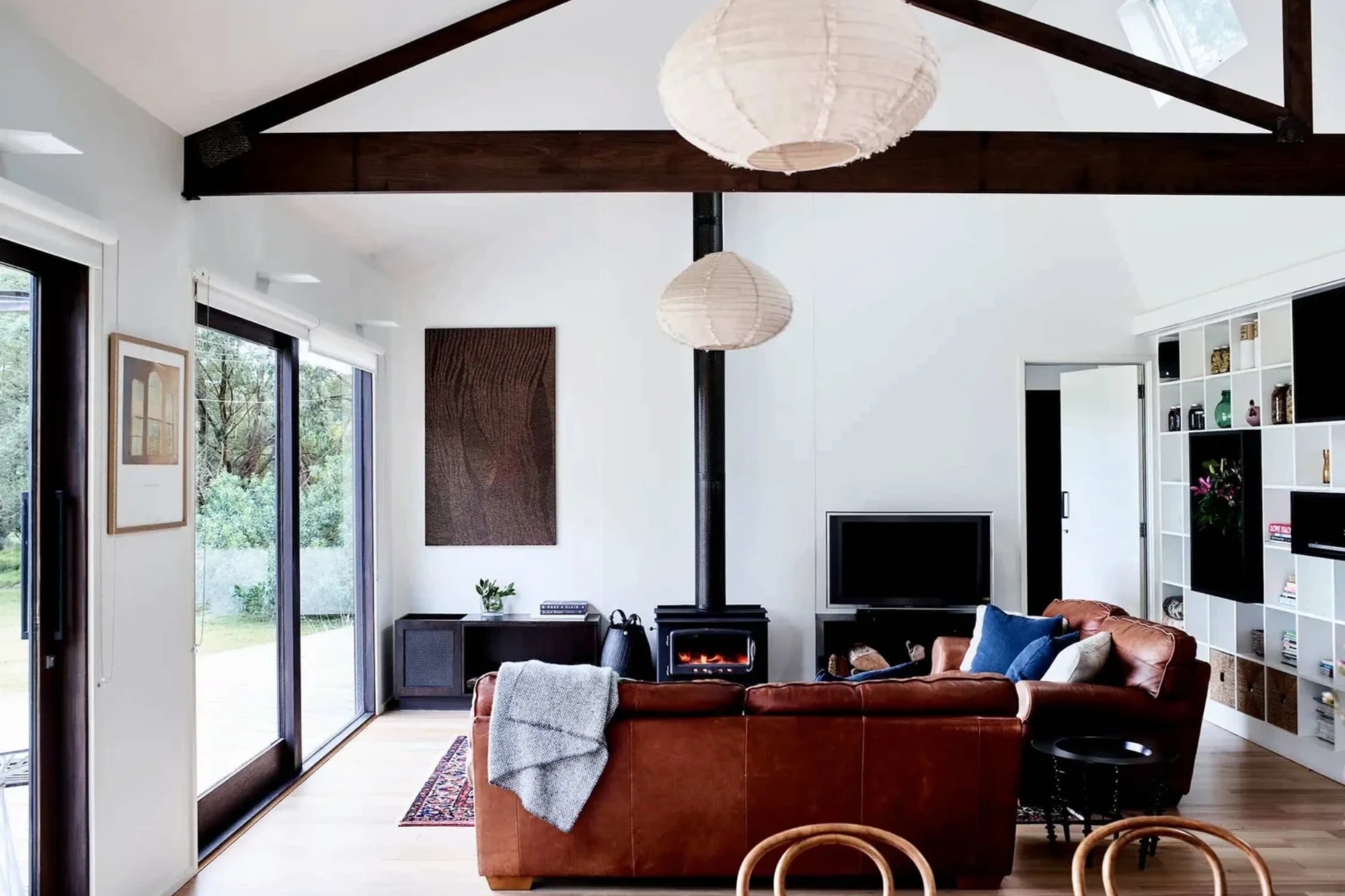 The interior of a living area in The Retreat at Harts Farm