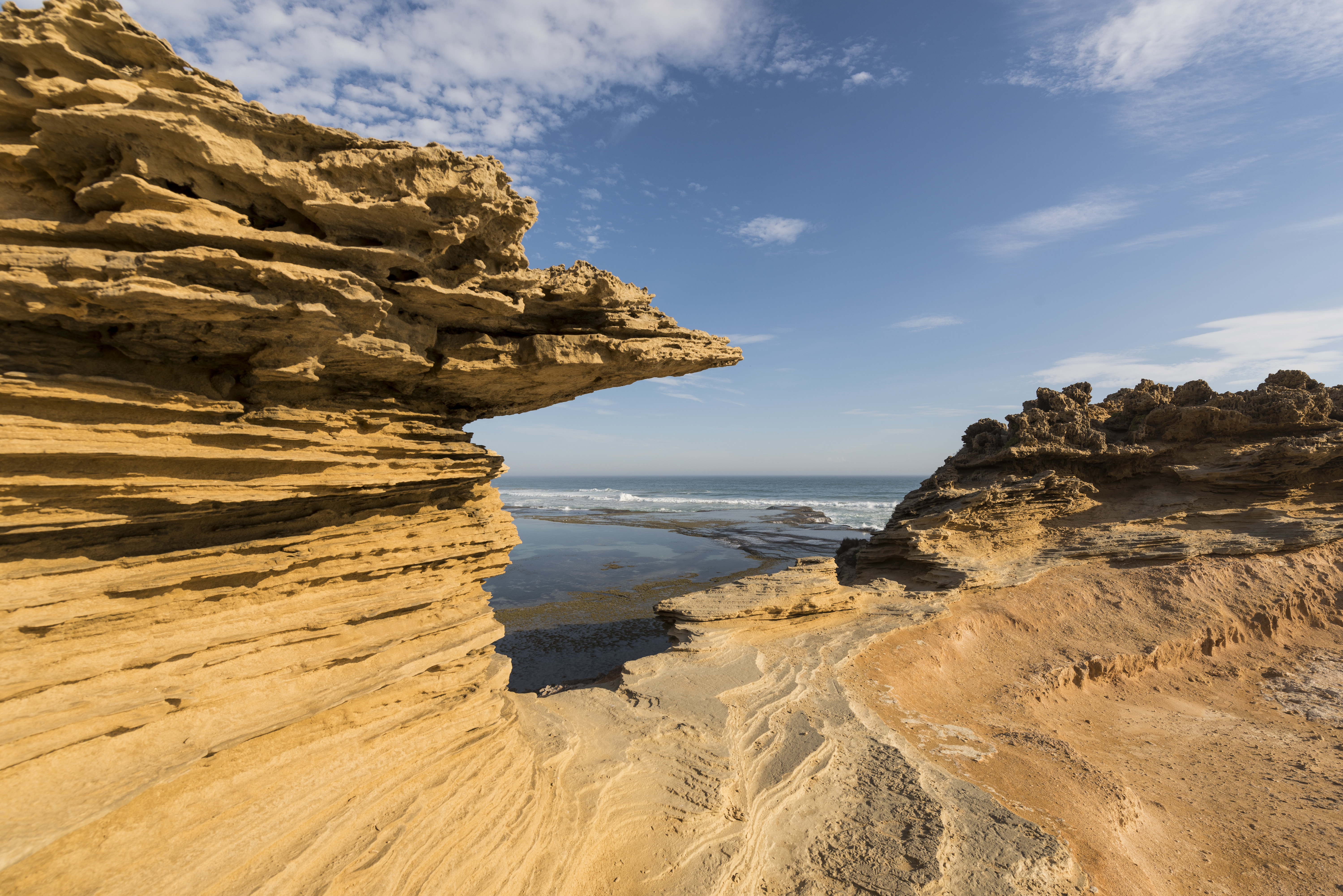 Sandbanks and cliffs at Portsea beach