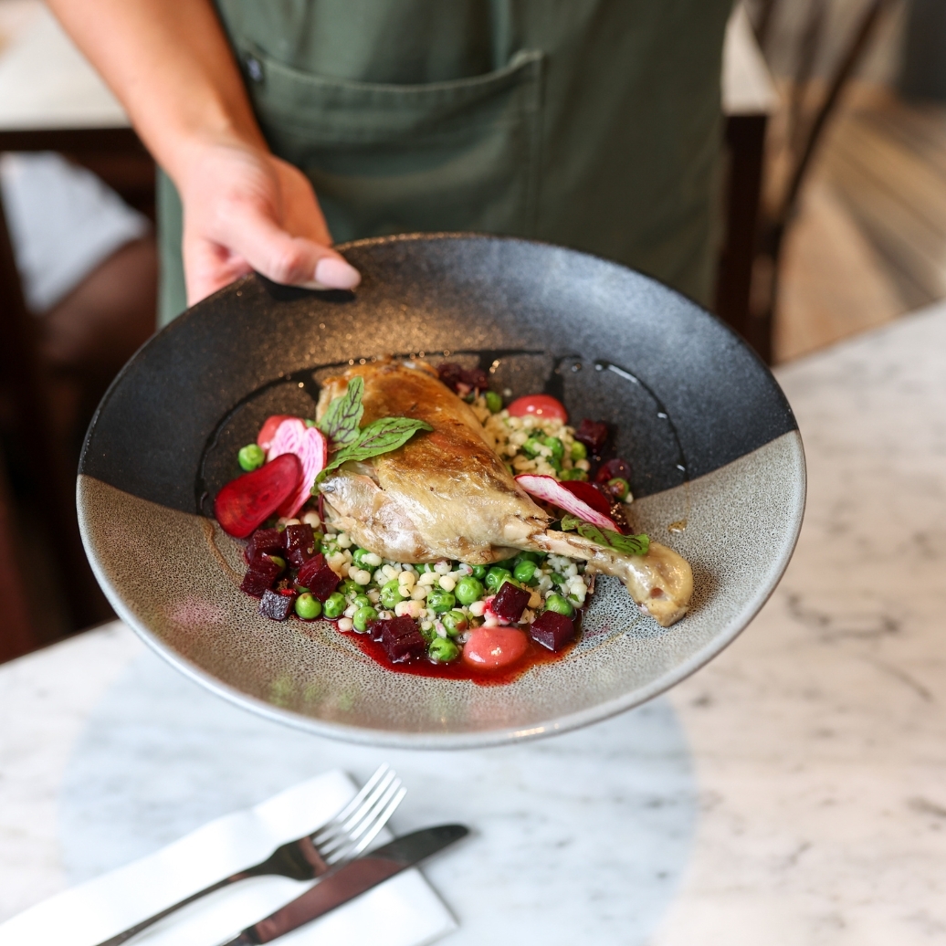 A plate of seasonal food