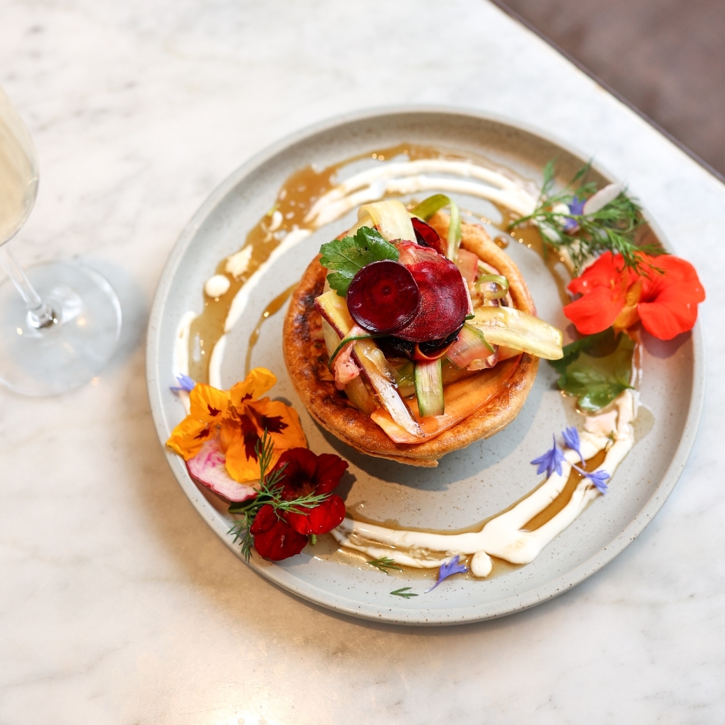 A plate of seasonal food