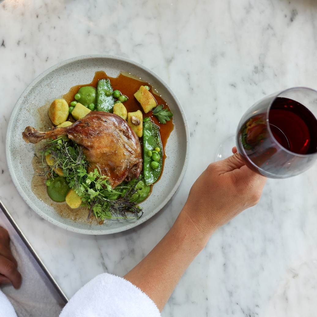 A plate of seasonal food