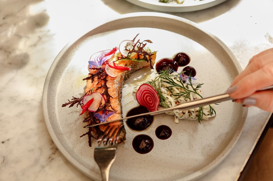 A plate of seasonal food