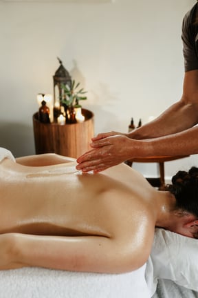 A person about to receive a massage