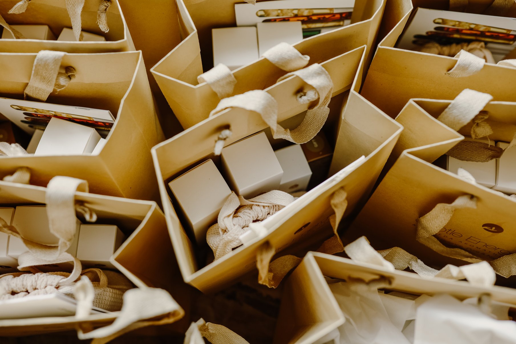 A collection of gift bags