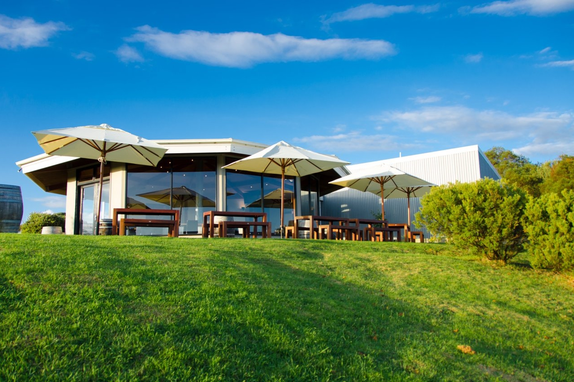 The exterior of The Cups Estate