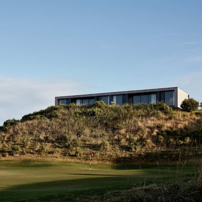 A hotel on the top of a hill