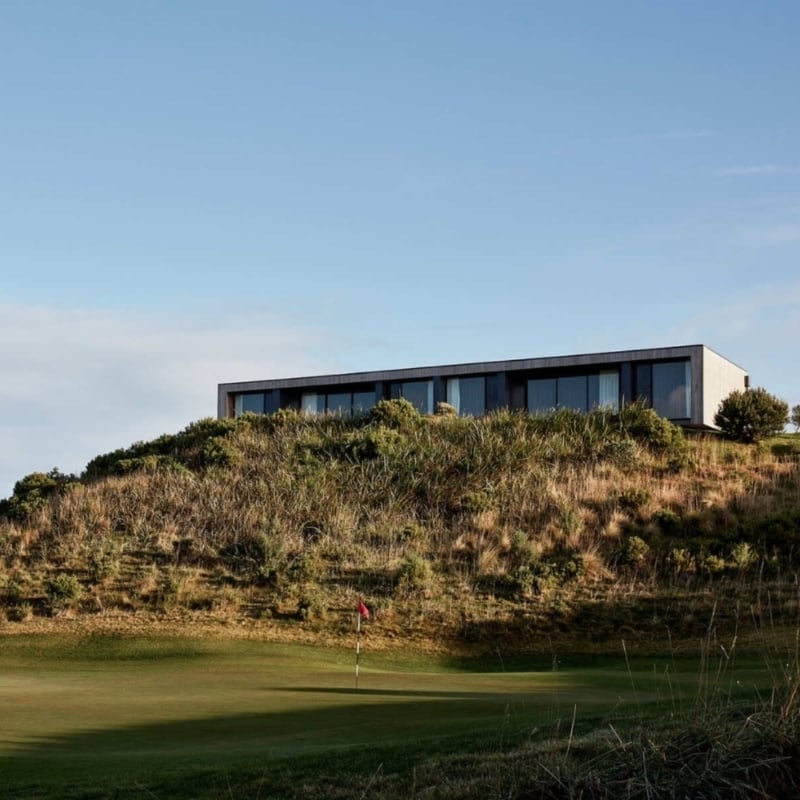 A hotel on the top of a hill